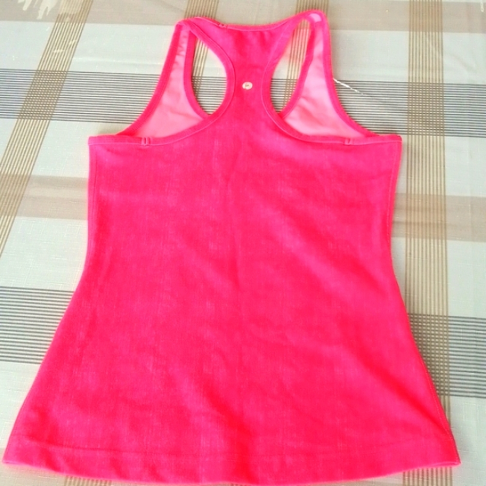 Yoga Tank Top, Racerback, Pink (Size xs)